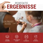  Premium DIY Magnetfolie weiß bedruckbar bemalbar bestempelbar - für Inkjet Tintenstrahldrucker (A4-10 Blatt) SKULLPAPER 