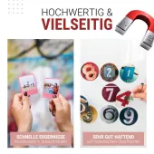  Premium DIY Magnetfolie weiß bedruckbar bemalbar bestempelbar - für Inkjet Tintenstrahldrucker (A4-10 Blatt) SKULLPAPER 