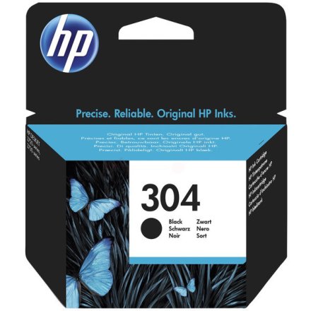 Original HP 304, N9K06AE Tintenpatrone schwarz (ca. 120 Seiten)