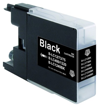 Druckerpatrone von tintenalarm.de ersetzt Brother LC-1240BK schwarz (ca. 600 Seiten)