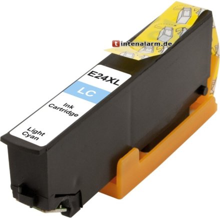 XL Druckerpatrone von tintenalarm.de ersetzt Epson 24 XL, T2435 cyan hell (ca. 740 Seiten)