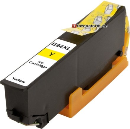 XL Druckerpatrone von tintenalarm.de ersetzt Epson 24 XL, T2434 gelb (ca. 740 Seiten)