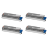  4 Toner von tintenalarm.de ersetzt Oki 44318605, 44318606, 44318607, 44318608 