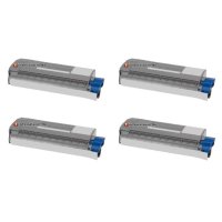 4 Toner von tintenalarm.de ersetzt Oki 44318605, 44318606, 44318607, 44318608