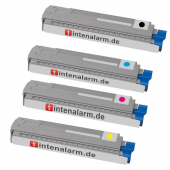  4 Toner von tintenalarm.de ersetzt Oki 44059229, 44059230, 44059231, 44059232 