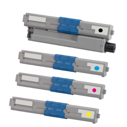 4 Toner von tintenalarm.de ersetzt Oki 44973509, 44973510, 44973511, 44973512