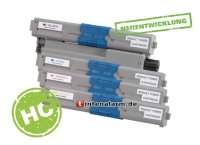 4 Toner von tintenalarm.de ersetzt Oki 44469804, 44469724, 44469723, 44469722