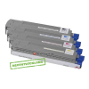  4 Toner von tintenalarm.de ersetzt Oki 44643001, 44643002, 44643003, 44643004 