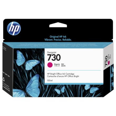 Original HP 730, P2V63A Tintenpatrone magenta (ca. 130 ml)