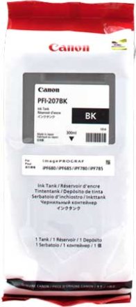 Original Canon PFI-207 BK 8789 B 001 Tintenpatrone schwarz (ca. 300 ml)