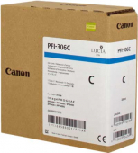  Original Canon PFI-306c 6658B001 Tintenpatrone cyan (ca. 330 ml) 