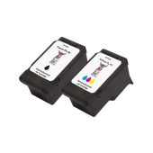  2 Druckerpatronen von tintenalarm.de ersetzt Canon PG-40 und CL-41 0615B043 (1x schwarz, 1x color) 