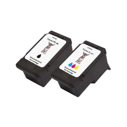 2 Druckerpatronen von tintenalarm.de ersetzt Canon PG-40 und CL-41 0615B043 (1x schwarz, 1x color)