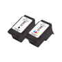  2 Druckerpatronen von tintenalarm.de ersetzt Canon PG-40 und CL-41 0615B043 (1x schwarz, 1x color) 