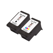  2 Druckerpatronen von tintenalarm.de ersetzt Canon PG-512, 2969B001 und CL-513, 2971B001 
