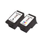 2 XL Druckerpatronen von tintenalarm.de ersetzt Canon PG-545XL, 8286B001 und CL-546XL, 8288B001