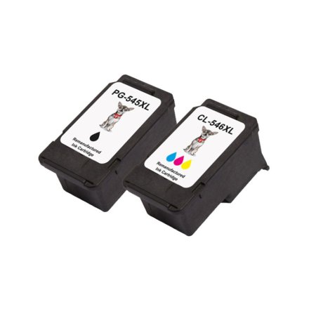 2 XL Druckerpatronen von tintenalarm.de ersetzt Canon PG-545XL, 8286B001 und CL-546XL, 8288B001