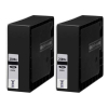  2 XL Druckerpatronen von tintenalarm.de ersetzt Canon PGI-2500BK XL, 9254B001 schwarz Doppelpack (2x ca. 2.500 Seiten) 
