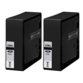  2 XL Druckerpatronen von tintenalarm.de ersetzt Canon PGI-2500BK XL, 9254B001 schwarz Doppelpack (2x ca. 2.500 Seiten) 