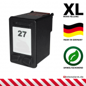  XL Druckerpatrone von tintenalarm.de ersetzt HP 27, C8727AE schwarz (ca. 490 Seiten) 