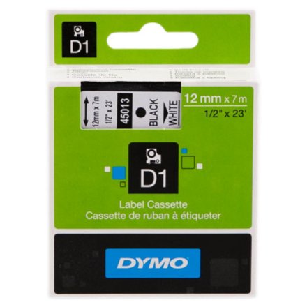 Original Dymo S0720530 45013 DirectLabel-Etiketten schwarz auf weiß