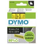 Original Dymo S0720580 45018 DirectLabel-Etiketten schwarz auf gelb