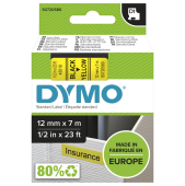  Original Dymo S0720580 45018 DirectLabel-Etiketten schwarz auf gelb 