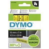 Original Dymo S0720580 45018 DirectLabel-Etiketten schwarz auf gelb
