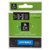  Original Dymo S0720610 45021 DirectLabel-Etiketten weiss auf schwarz 