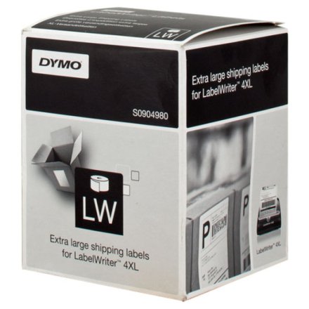 Original Dymo S0904980 XL DirectLabel-Etiketten weiss