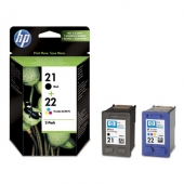  Original HP 21+22, SD367AE Tintenpatrone Multipack schwarz + color (ca. 360 Seiten) 