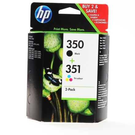 Original HP 350+351, SD412EE Tintenpatrone Multipack schwarz + color