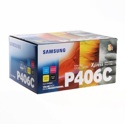 Original HP CLT-P406C SU 375 A Toner Value-Kit schwarz + cyan + magenta + gelb