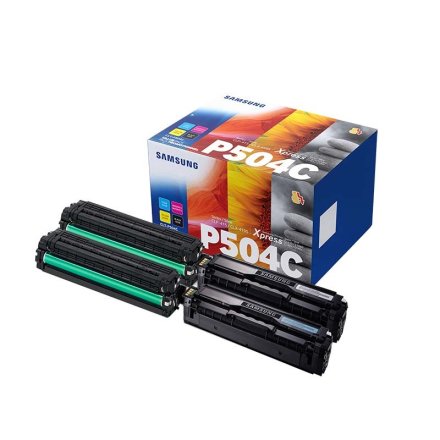 Original HP CLT-P504C SU 400 A Toner MultiPack Bk,C,M,Y