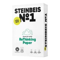 Recycling-Kopierpapier Steinbeis No.1 ClassicWhite von Steinbeis, A4, 80 g/m², 500 Blatt, presseweiß