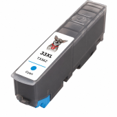  XL Druckerpatrone von tintenalarm.de ersetzt Epson 33XL - T3362, C13T33624012 cyan (ca. 650 Seiten) 