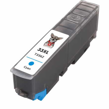 XL Druckerpatrone von tintenalarm.de ersetzt Epson 33XL - T3362, C13T33624012 cyan (ca. 650 Seiten)