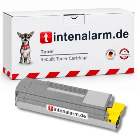 XL Toner von tintenalarm.de ersetzt Oki 43324421 gelb (ca. 8.000 Seiten)