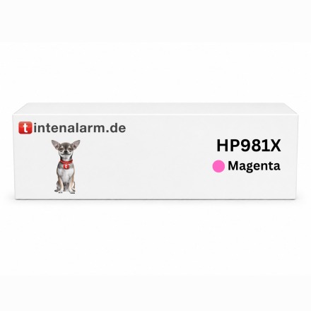Druckerpatrone von tintenalarm.de ersetzt HP 981X, L0R10A Tintenpatrone magenta (ca. 10.000 Seiten)