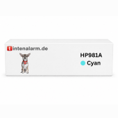  Druckerpatrone von tintenalarm.de ersetzt HP 981A, J3M68A Tintenpatrone cyan (ca. 6.000 Seiten) 