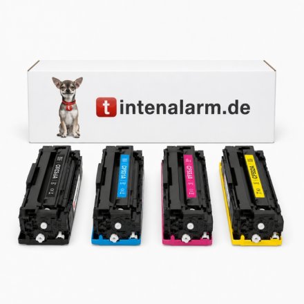 4 Toner von tintenalarm.de ersetzt HP CF530A, CF531A, CF532A, CF533A