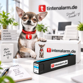  XL Druckerpatrone von tintenalarm.de ersetzt HP 971 XL, CN626AE cyan (ca. 6.600 Seiten) 