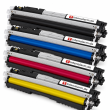  4 Toner von tintenalarm.de ersetzt HP CE310A, CE311A, CE312A, CE313A 