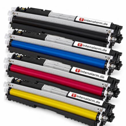 4 Toner von tintenalarm.de ersetzt HP CE310A, CE311A, CE312A, CE313A