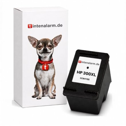 XL Druckerpatrone von tintenalarm.de ersetzt HP 300XL, CC641EE schwarz (ca. 750 Seiten)