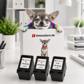  3 Druckerpatronen von tintenalarm.de ersetzt HP 901 XL, SD519AE (2x schwarz, 1x color) 