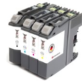  4 Druckerpatronen von tintenalarm.de ersetzt Brother LC-123VALBP 