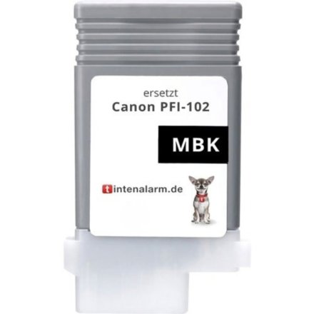 Druckerpatrone von tintenalarm.de ersetzt Canon PFI-102mbk, 0894B001 schwarz matt