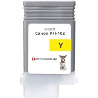 Druckerpatrone von tintenalarm.de ersetzt Canon PFI-102y, 0898B001 gelb