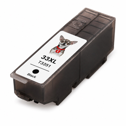 XL Druckerpatrone von tintenalarm.de ersetzt Epson 33XL - T3351, C13T33514012 schwarz (Text) (ca. 530 Seiten)